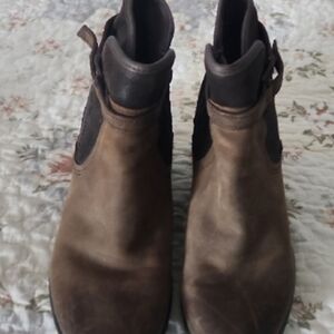 UGG Tan Suede Boots with Black Soles